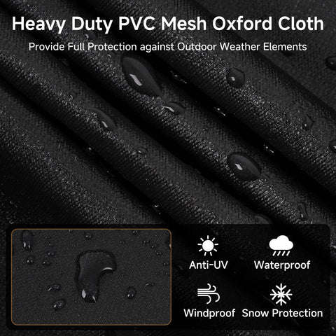 BEOTBRMI grill cover click-close straps secure it on windy days