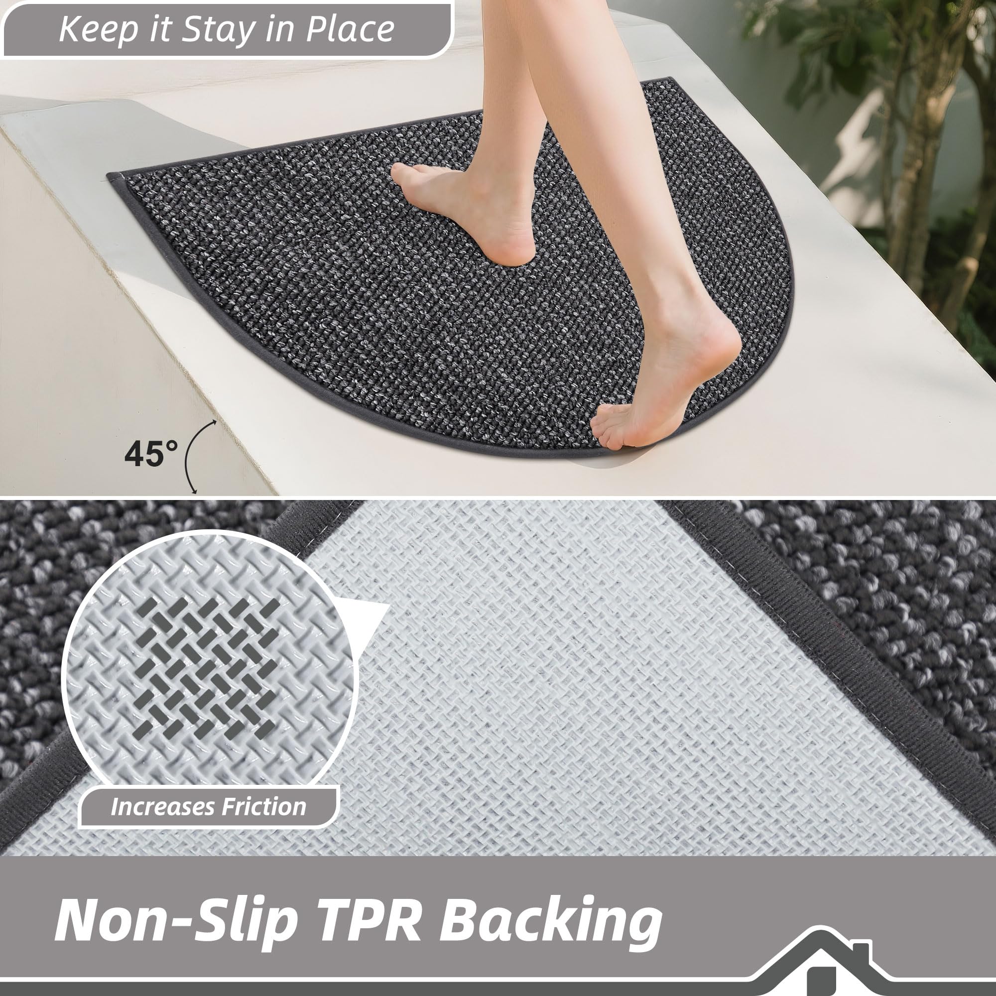 BEQHAUSE Dirt Scrape technology entryway traps grime before it enters