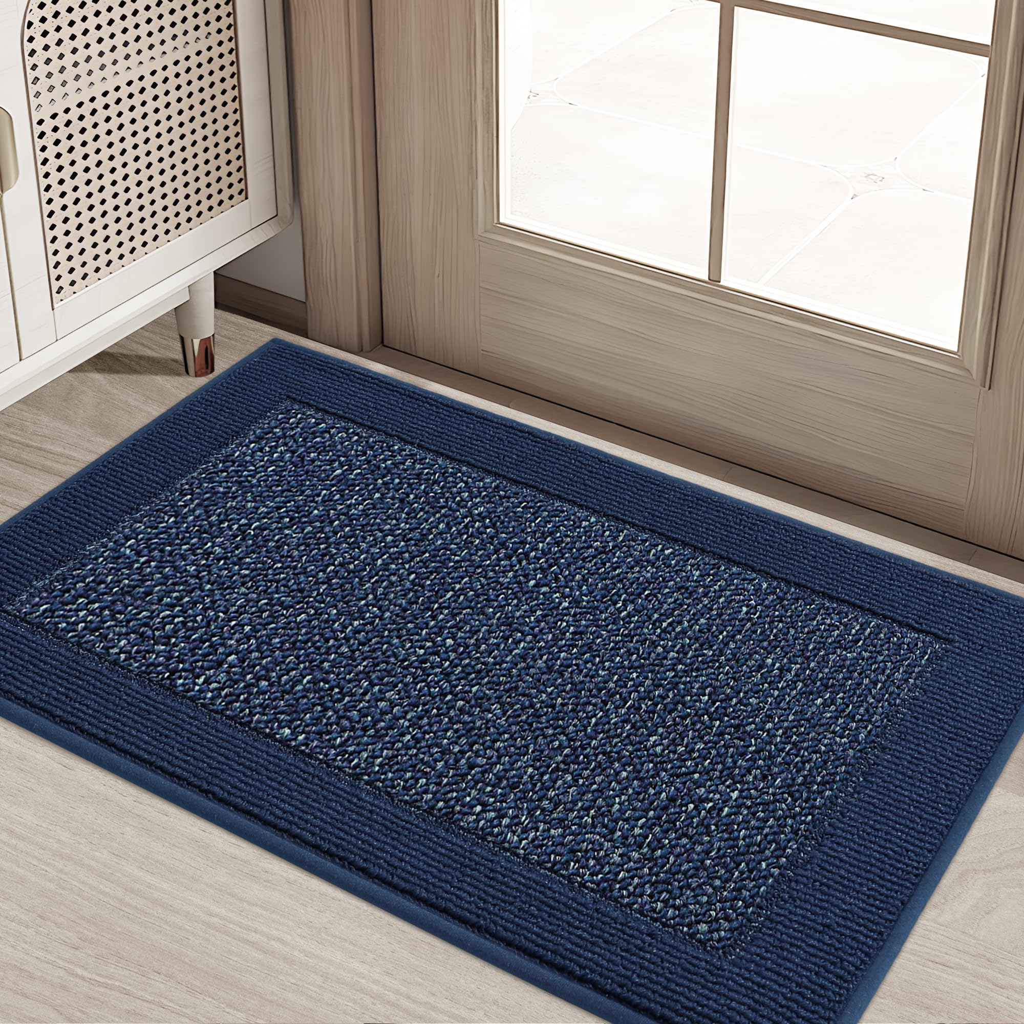 BEQHAUSE door mat at the front door traps dirt and moisture