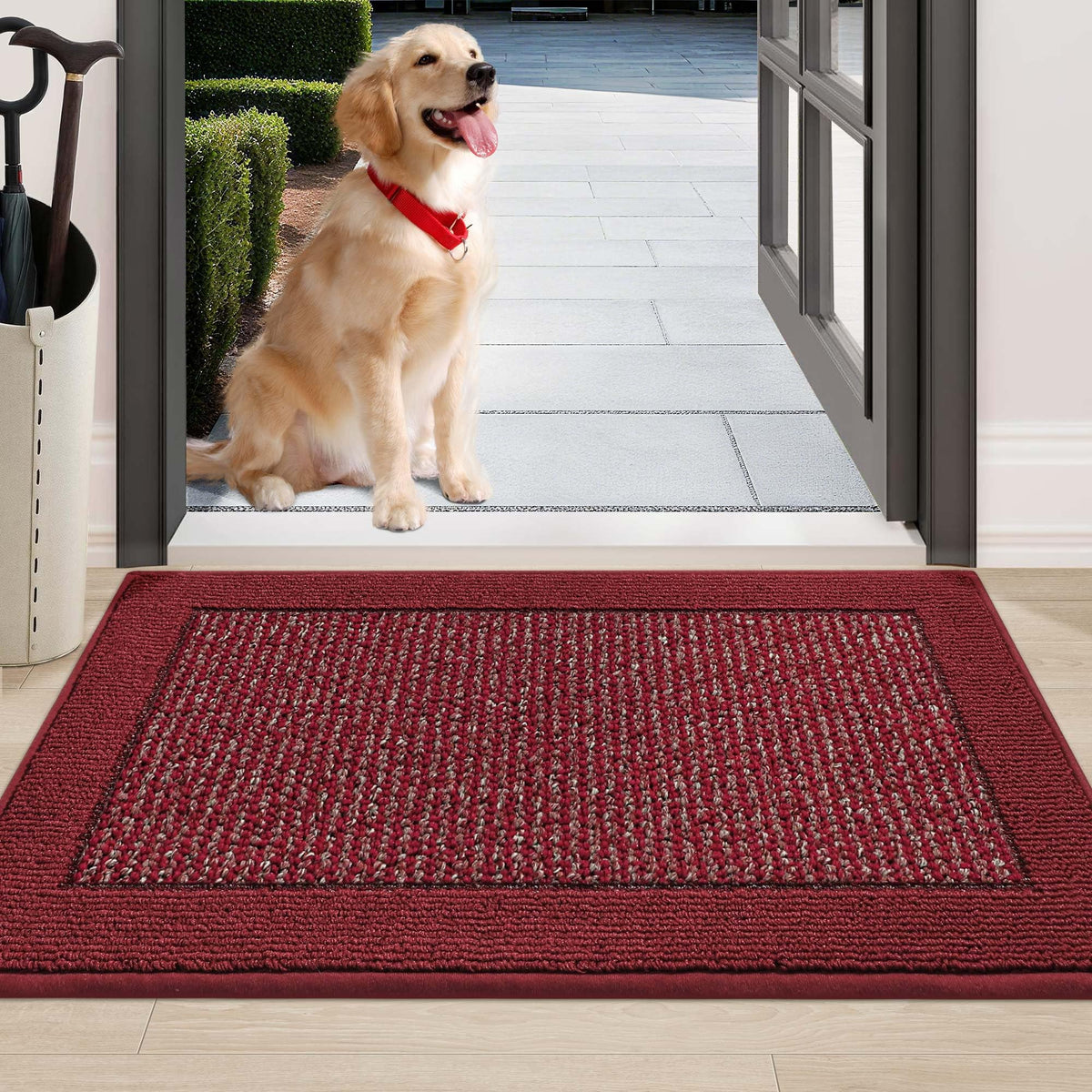 BEQHAUSE indoor door mat 24x36 dirt-trapper traps dirt and moisture.