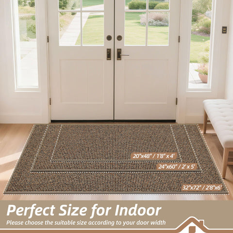 BEQHAUSE non-slip backing prevents shifting on indoor floors
