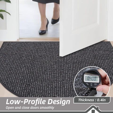 BEQHAUSE Non-slip backing keeps mat secure on dry floors