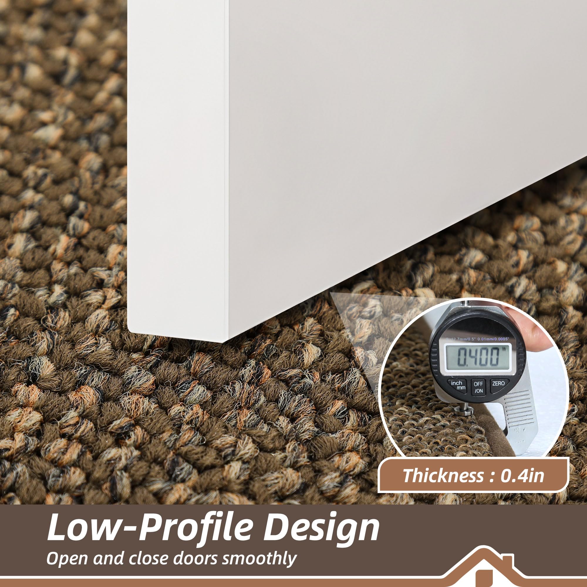 BEQHAUSE Non-Slip Door Mat maintains stable footing on dry floors