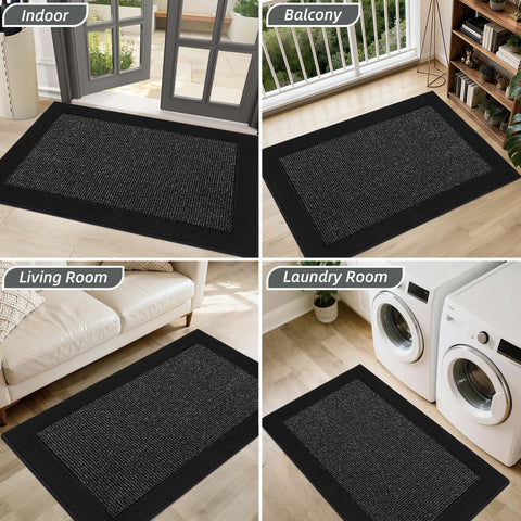 BEQHAUSE 32x48 entryway mat dries quickly after cleaning