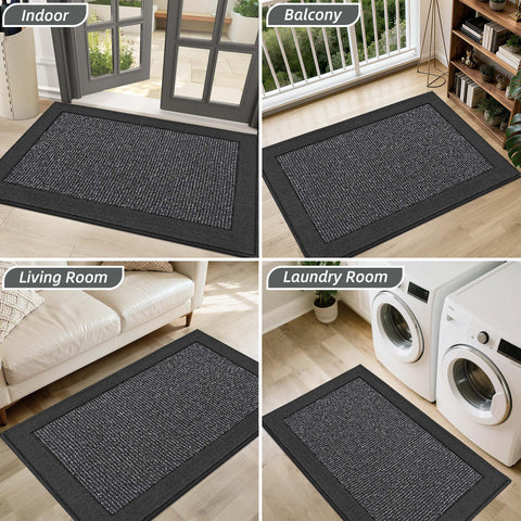 BEQHAUSE back door mat resilient against stains with practical design