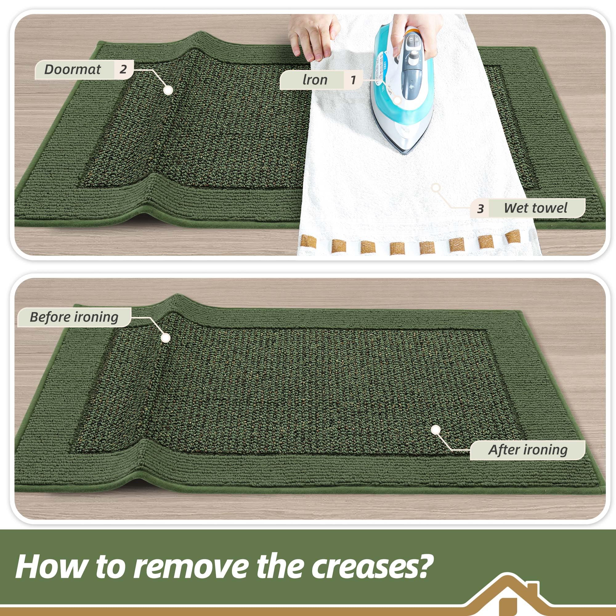 BEQHAUSE easy-care rug cleans with broom or vacuum