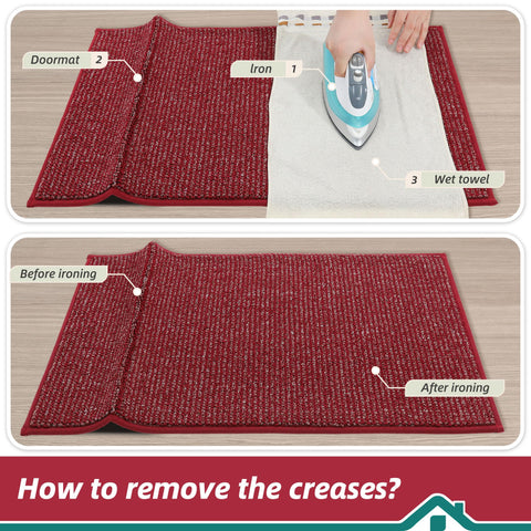 BEQHAUSE Dirt Trapper mat shows color variation under lighting.
