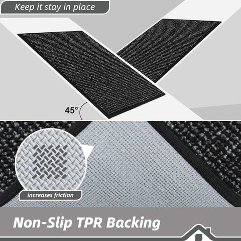 BEQHAUSE Dirt Trapper Door Mat 20x48 size fits front and back doors