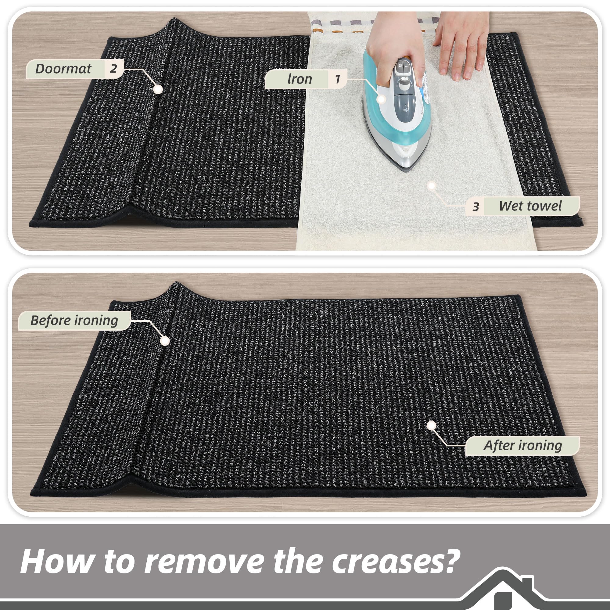 BEQHAUSE Dirt Trapper ships folded; creases ease with use