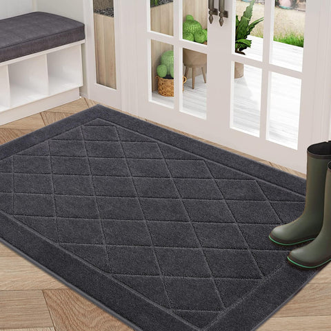BEQHAUSE Dirt Trapper Door Mat 32x48 traps dirt and moisture for a cleaner entry.