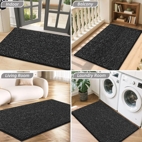 BEQHAUSE Dirt Trapper mat absorbs moisture quickly to reduce mess.