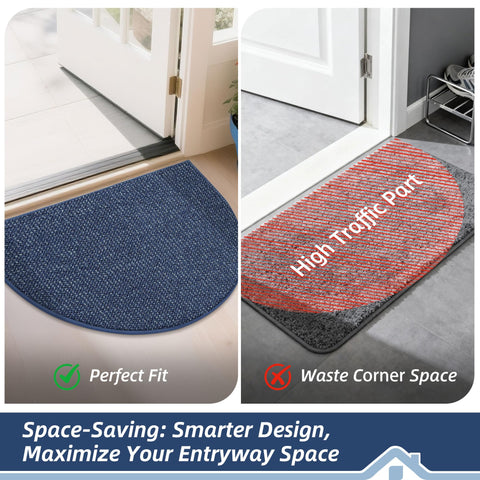 BEQHAUSE Dirt Trapper blue color mat suited for busy entrances