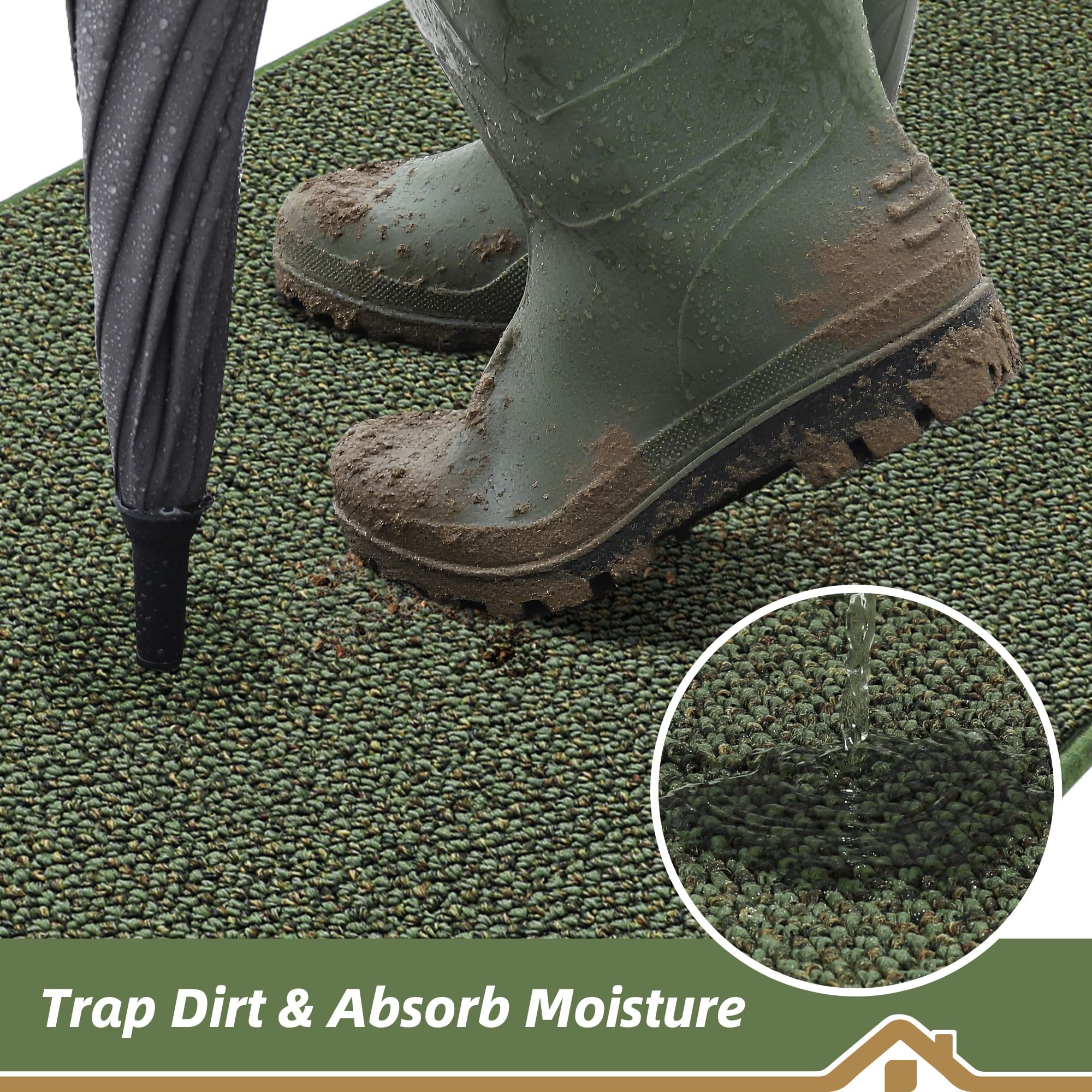 BEQHAUSE Dirt Trapper weave close-up with stain-resistant fibers