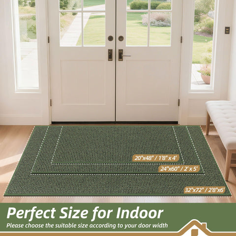 BEQHAUSE Dirt Trapper mat for entryway absorbs light moisture