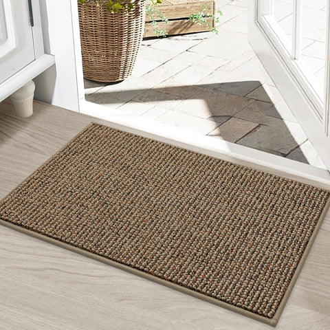 BEQHAUSE Dirt Trapper Door Mat for front door traps dirt and keeps floors clean.