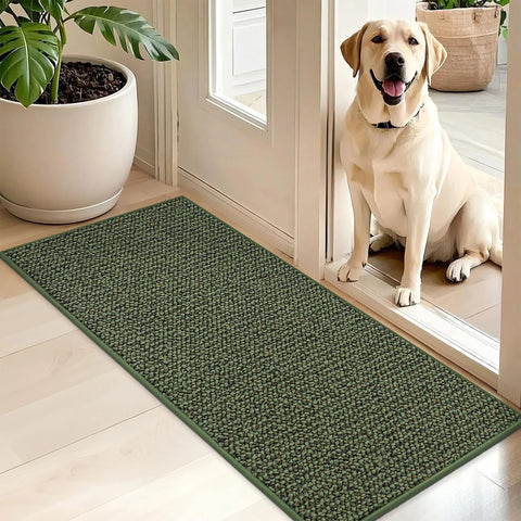 BEQHAUSE Dirt Trapper door mat front view with dense fibers capturing dirt