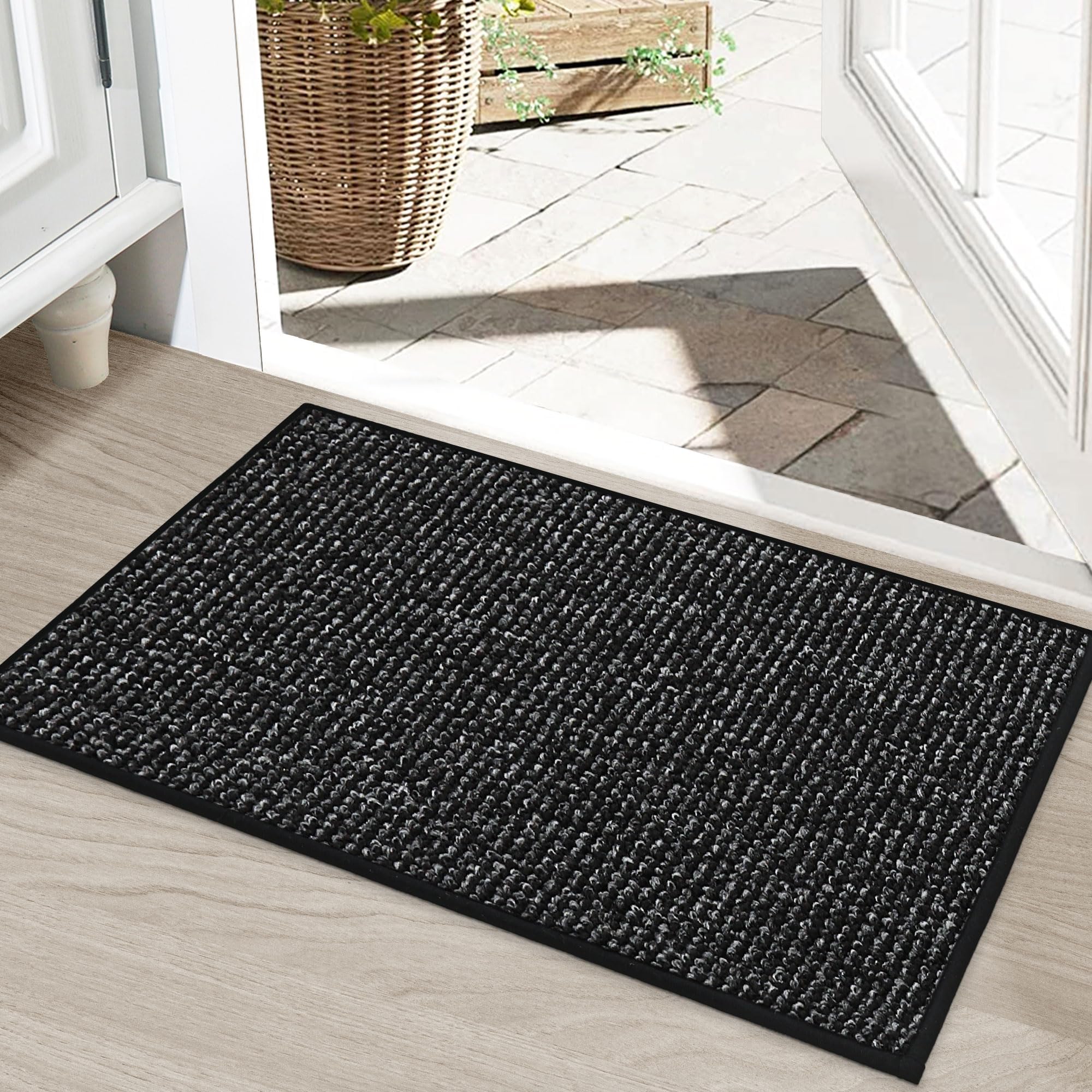 BEQHAUSE Dirt Trapper door mat front view traps dirt and moisture at the entrance.