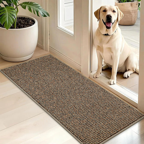 BEQHAUSE Dirt Trapper Door Mat front view traps dirt at the entry