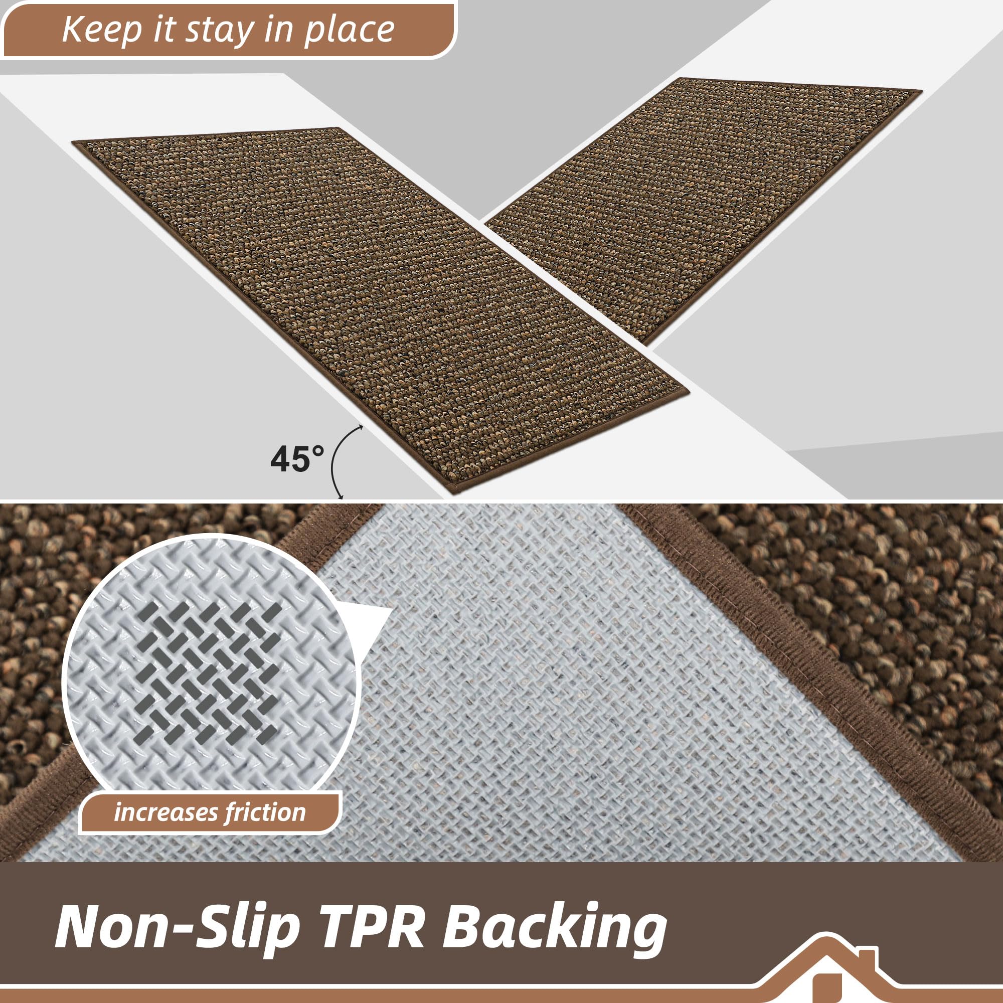 BEQHAUSE Dirt Trapper Door Mat low-profile design fits under doors