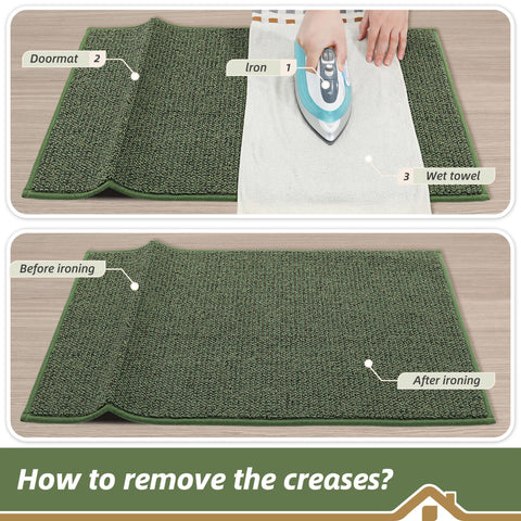BEQHAUSE Dirt Trapper Door Mat 32x48 suits most entryways
