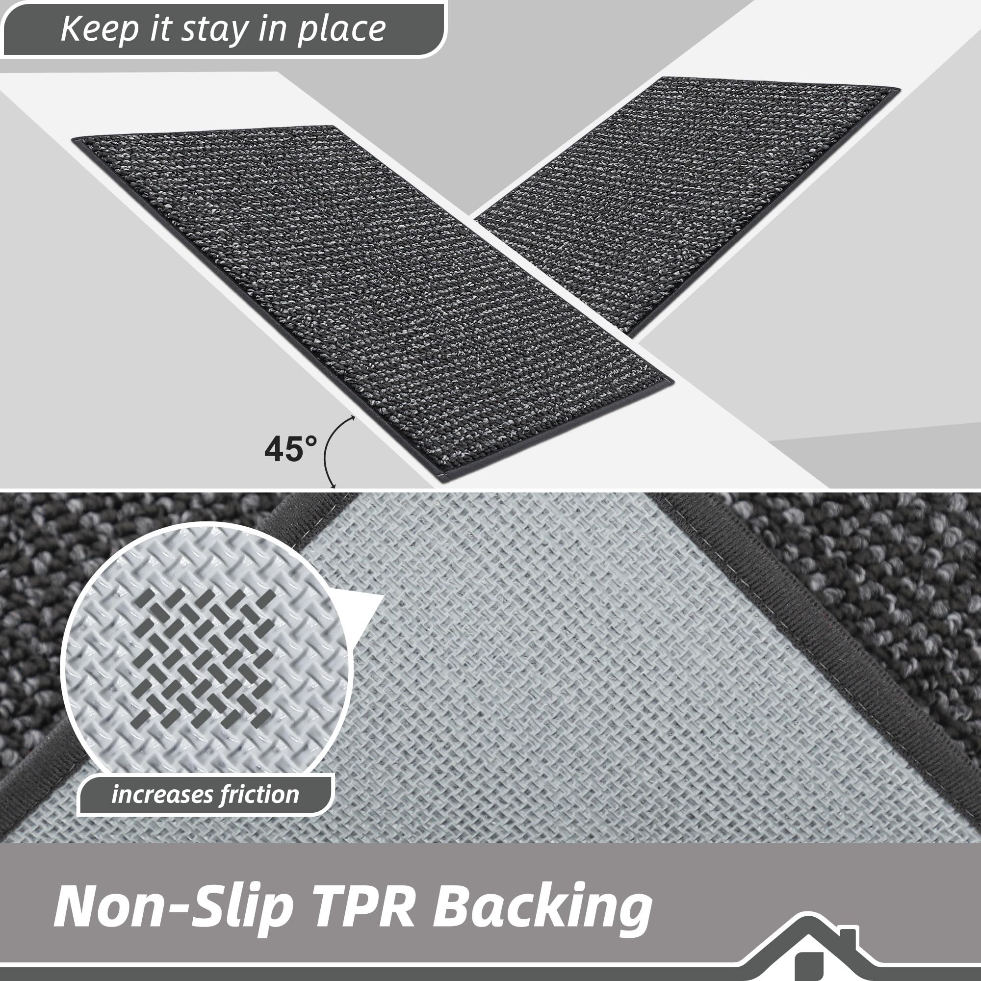 BEQHAUSE Dirt Trapper Doormat surface is easy to clean with broom or vacuum