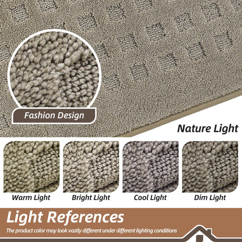 BEQHAUSE mat features reinforced edges to prevent curling with daily traffic