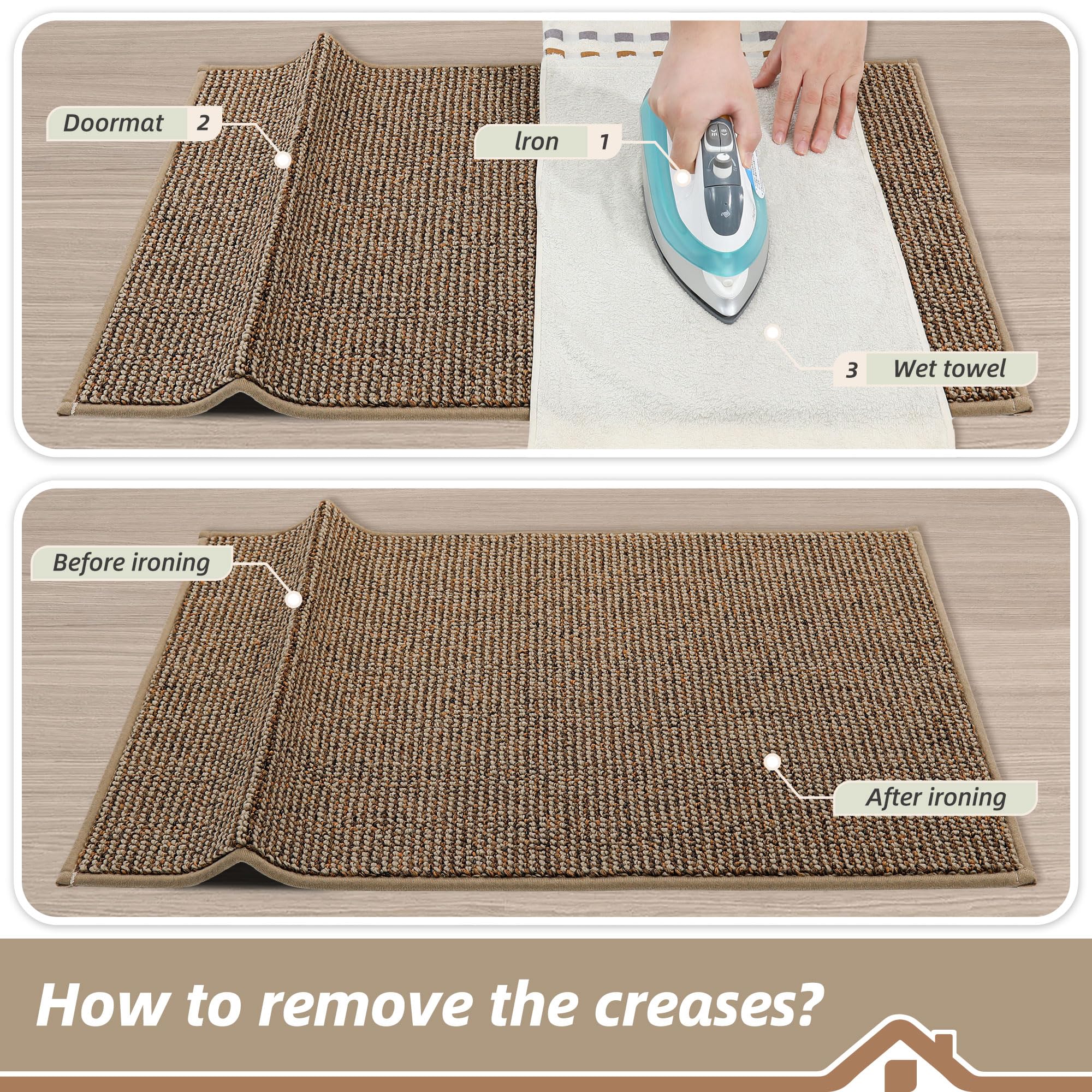 BEQHAUSE Dirt Trapper entryway rug supports daily use