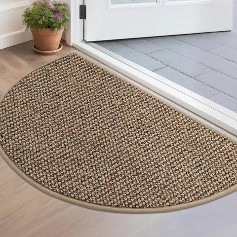 BEQHAUSE Dirt Trapper front door mat traps dirt and moisture for clean entryways.
