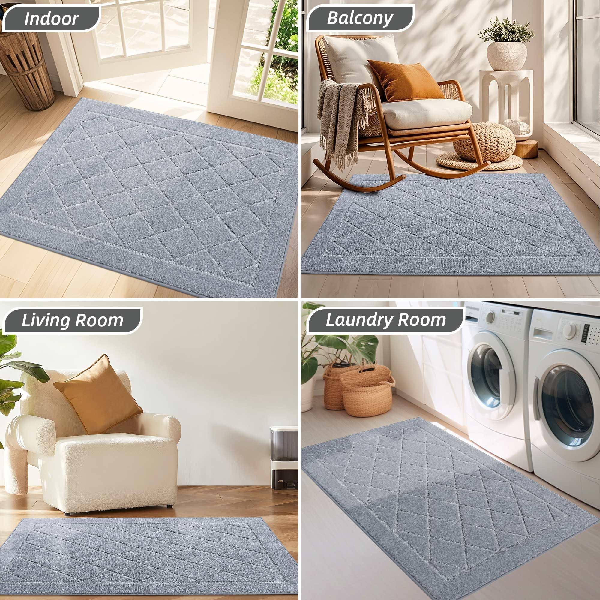 BEQHAUSE Dirt Trapper mat demonstrates durable polyester for long-lasting use