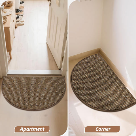 BEQHAUSE half-moon mat durable surface resists wear.