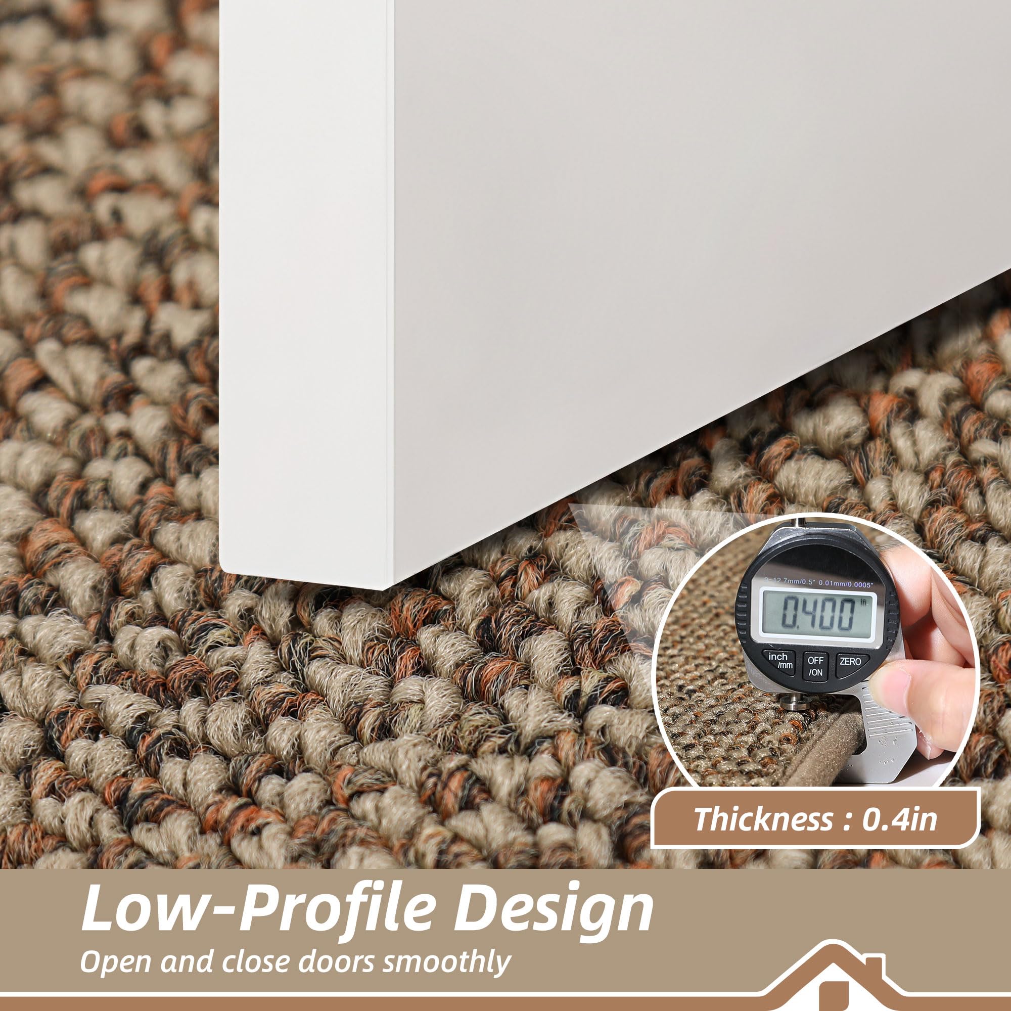 BEQHAUSE Dirt Trapper low-profile edge design prevents door snagging
