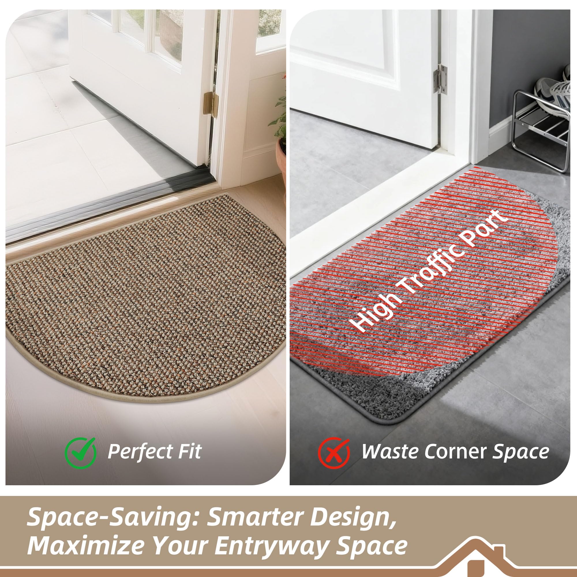 BEQHAUSE Dirt Trapper low-profile edge clears doors without snagging.
