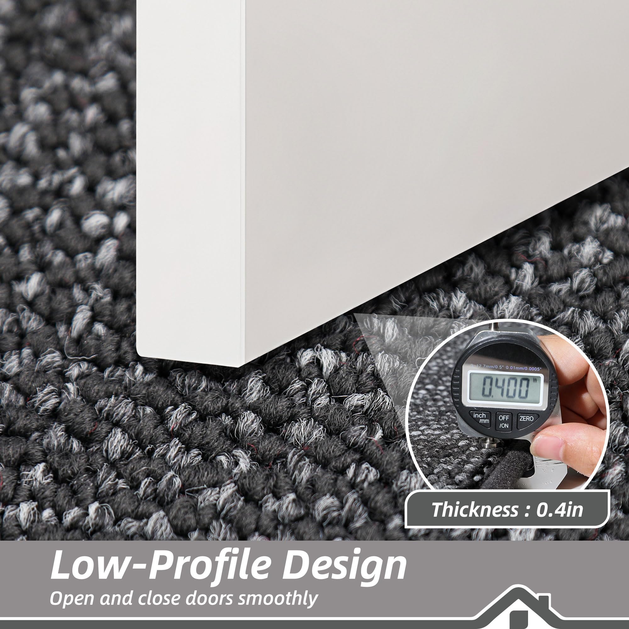 BEQHAUSE Dirt Trapper mat is washable and easy to clean after muddy footwear