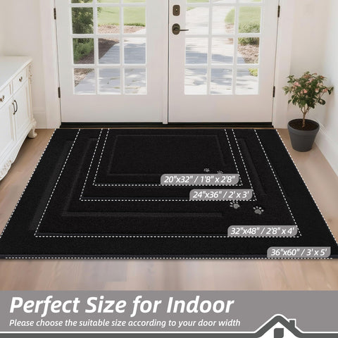 BEQHAUSE dog door mat absorb moisture soaks damp paws after rain