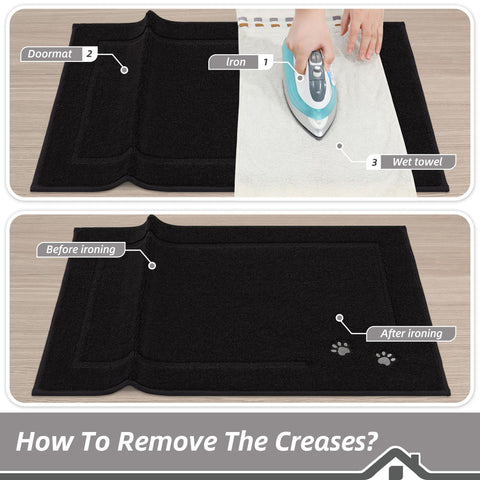 BEQHAUSE dog door mat washable 24x36 fits front doors