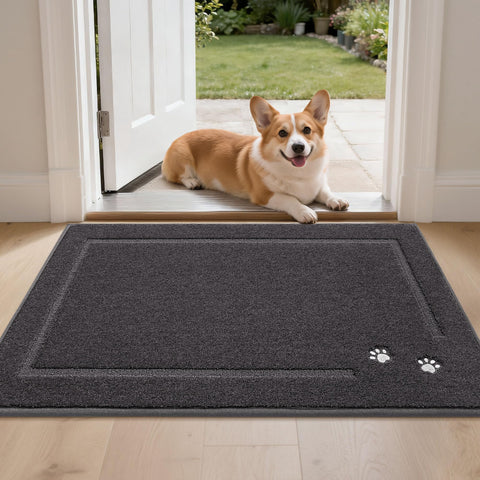 BEQHAUSE dog door mat traps dirt and absorbs moisture at the entry