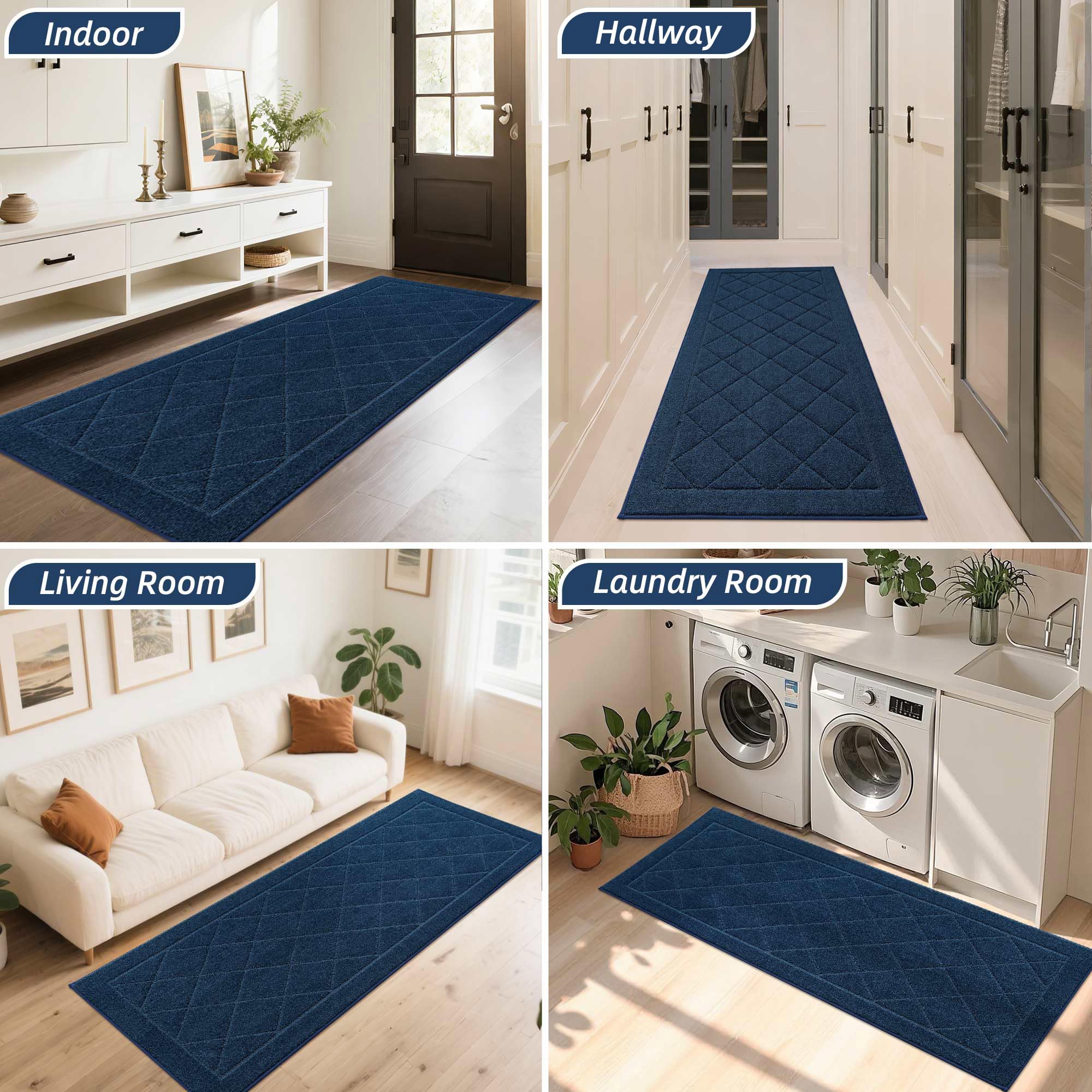Dog-friendly BEQHAUSE mat handles wet paws and muddy footwear