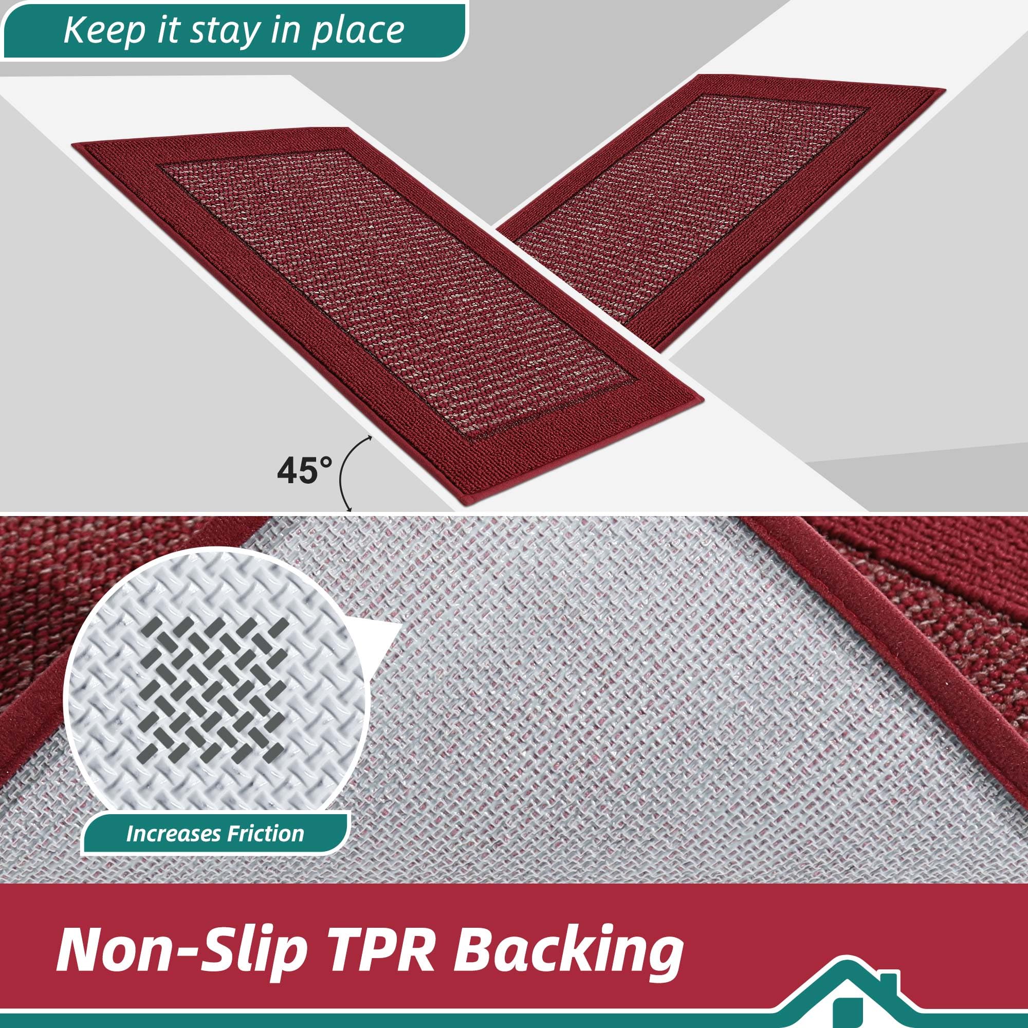 BEQHAUSE door mat is washable for easy cleaning and maintenance.