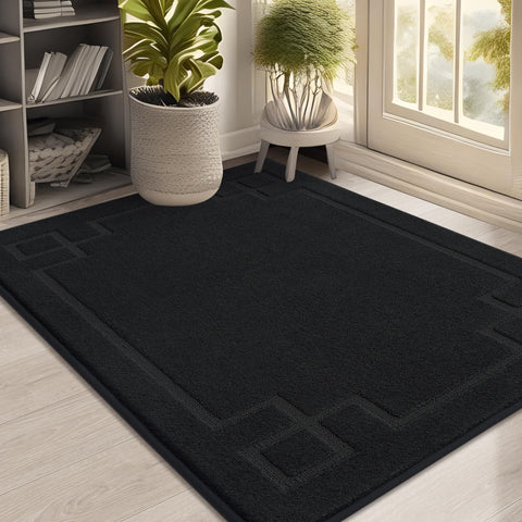 BEQHAUSE door mat 32x48, front view, absorbent surface for entryways