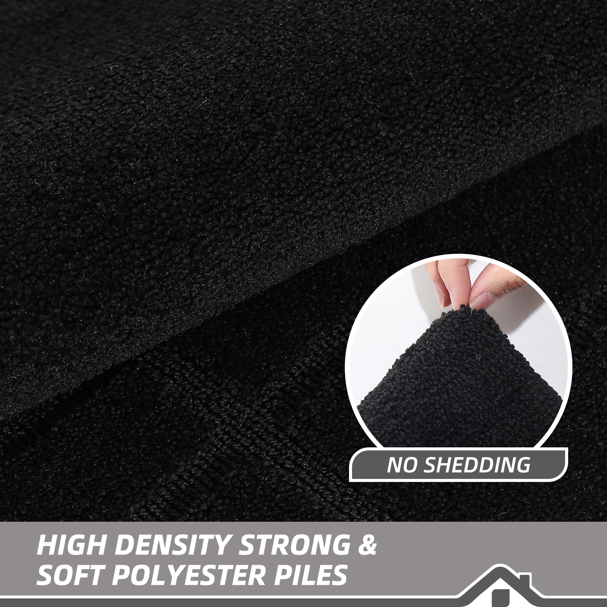 BEQHAUSE black color mat complements modern entryways