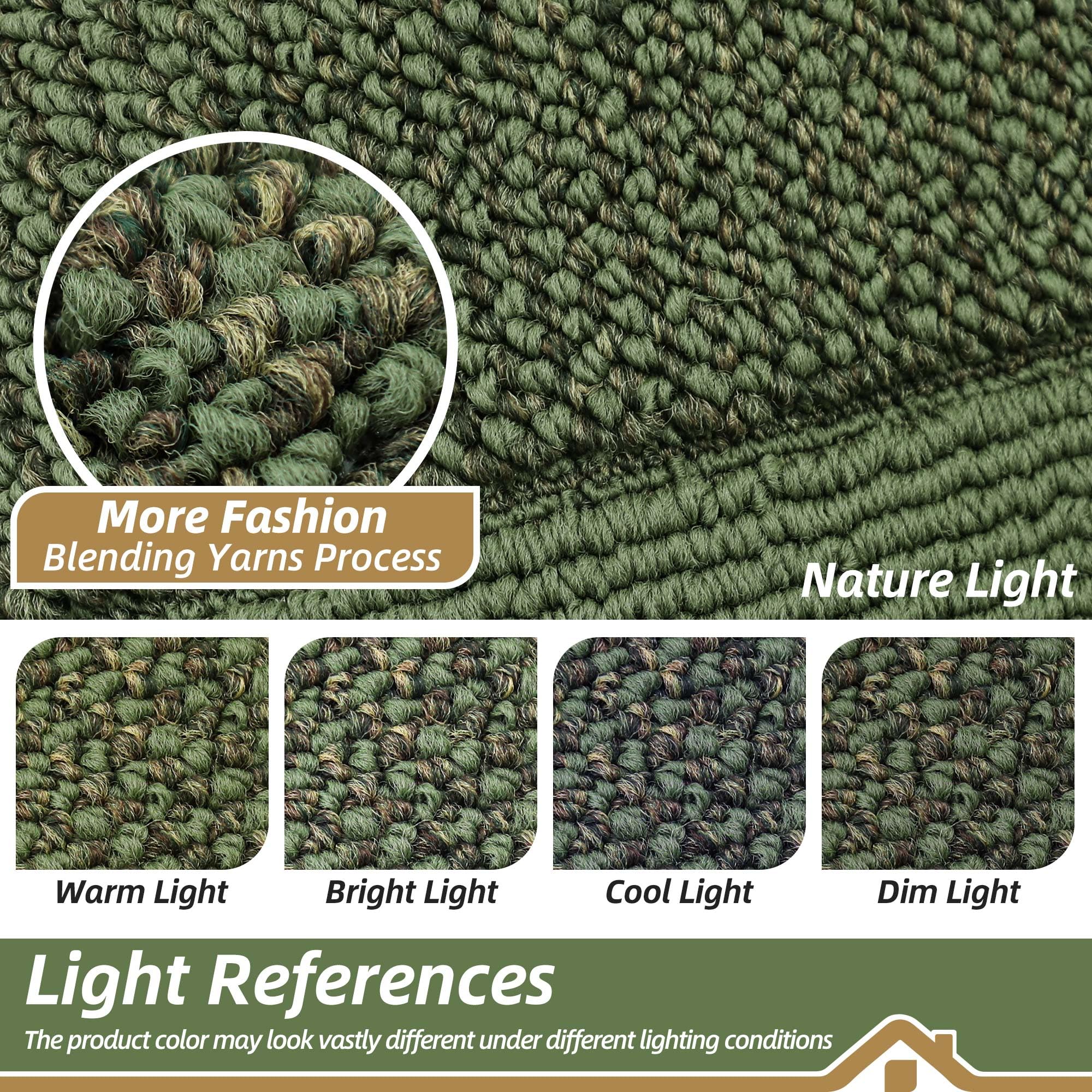 Dense polypropylene fibers trap moisture and dirt efficiently.