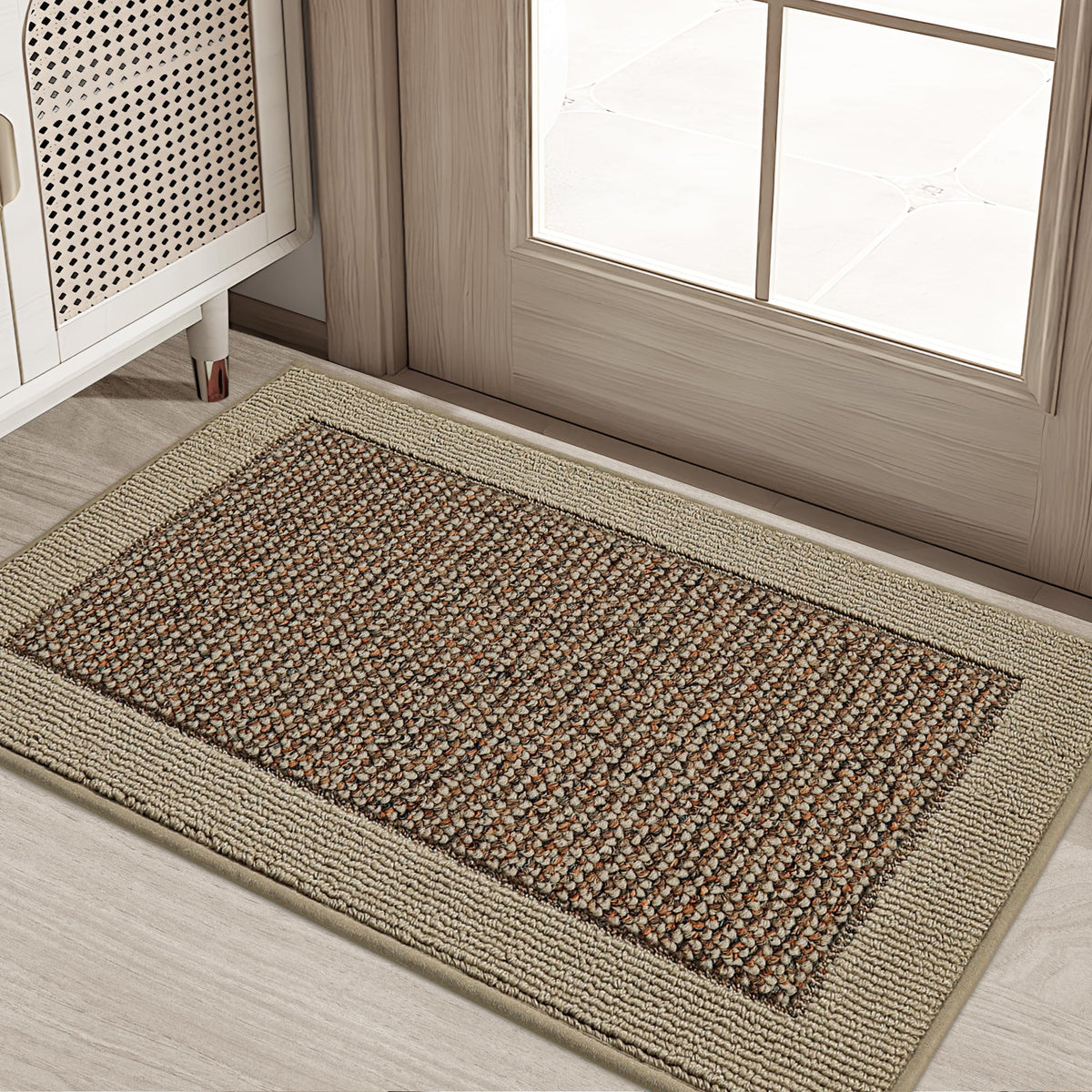BEQHAUSE door mat front-door dirt-scrub keeps entry floors dry