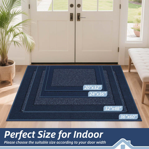 BEQHAUSE non-slip backing door mat keeps floors safe in entryways