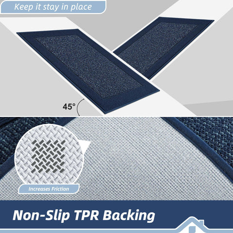 BEQHAUSE door mat washable surface for easy cleaning