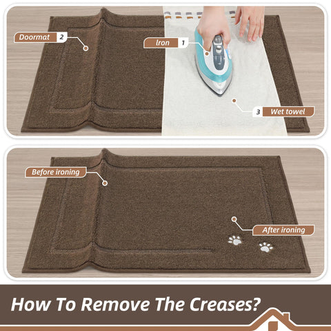BEQHAUSE durable polyester mat machine washable