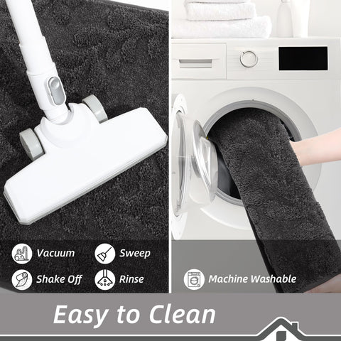BEQHAUSE easy-clean doormat suitable for vacuuming or washing