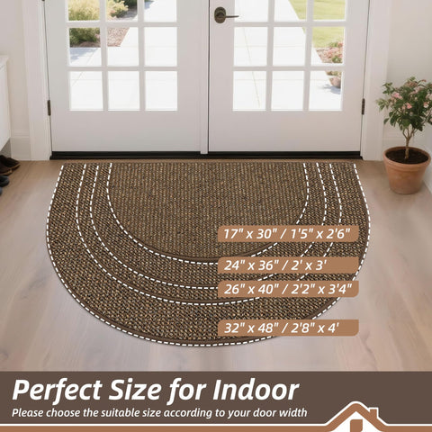 BEQHAUSE half-moon design door mat