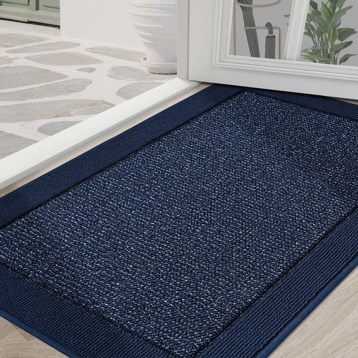 BEQHAUSE indoor door mat 36x60 dirt-trapper traps dirt effectively