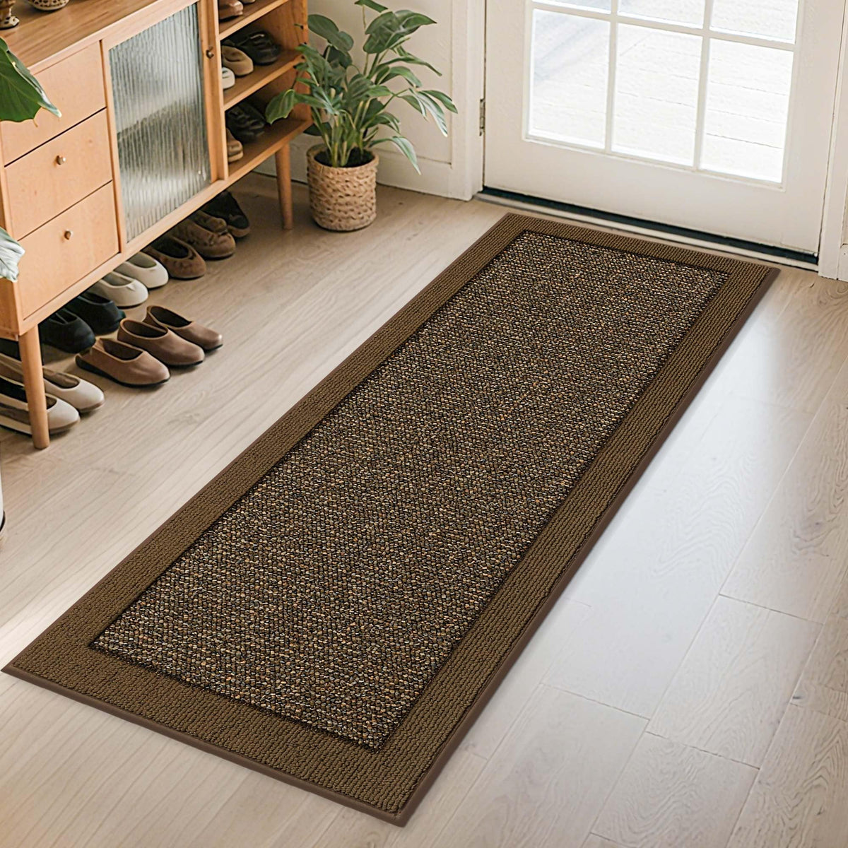 BEQHAUSE indoor door mat front door 24x60 helps keep entry clean and inviting