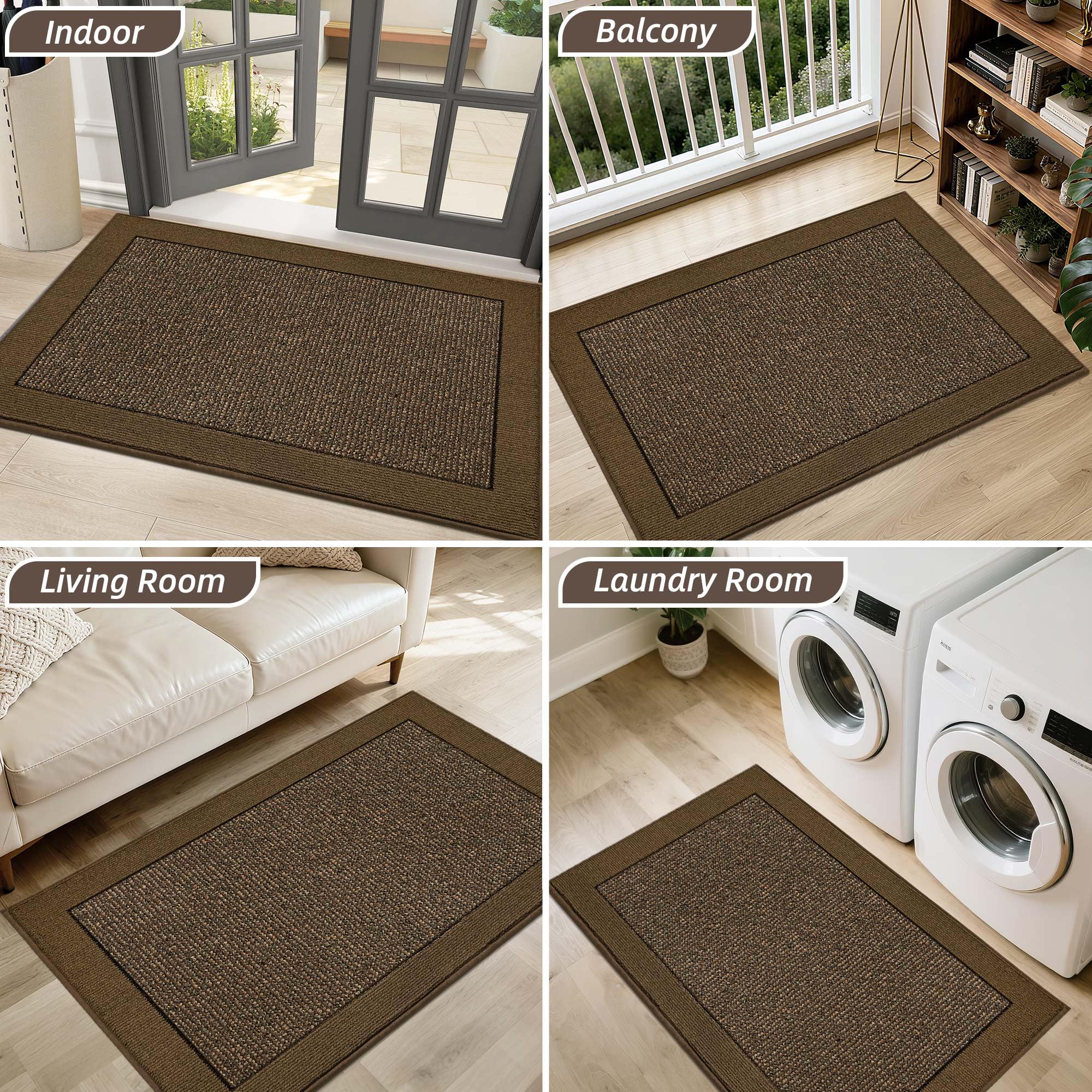 BEQHAUSE indoor mat withstands heavy use.